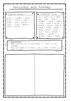 Vorschau - Arbeitsblätter - questions about the Weekend / Saturday and Sunday / simple past - Seite 1