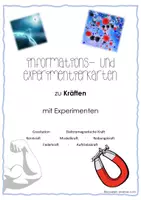 Vorschau - Experimente - Info- und Experimentierkarten zu Kräften - Deckblatt