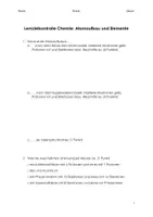 Vorschau - Test - Test Atomaufbau und Periodensystem - Deckblatt