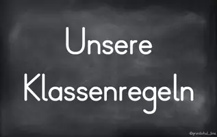 Vorschau - Bildkarten - Tafeltransparenz - Klassenregeln mit den Chalkys - Seite 1