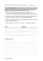 Vorschau - Arbeitsblätter - Argumentative writing Australia Englisch Jg 9 - Deckblatt