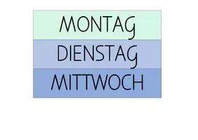 Vorschau - Präsentationen/Tafelbilder - Wandtafelbild Montag bis Freitag - Deckblatt