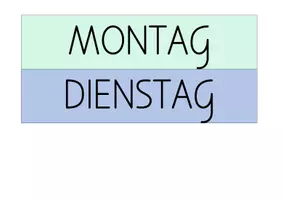 Vorschau - Präsentationen/Tafelbilder - Wandtafelbild Montag bis Freitag - Seite 2