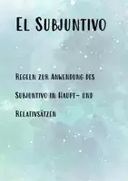 Vorschau - Arbeitsblätter - Subjuntivo - Regeln II (Haupt- und Relativsätze) - Deckblatt