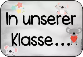 Vorschau - Poster - Klassenregeln für deine Koalaklasse - Seite 1