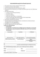 Vorschau - Arbeitsblätter - Sicherheitsbelehrung Physikunterricht - Deckblatt
