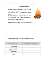 Vorschau - Arbeitsblätter - AB Feuerholzmodell Erarbeitung der Spannung Analogien im Stromkreis - Seite 1
