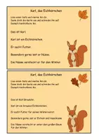 Vorschau - Arbeitsblätter - Abschreibkarten „Herbst“ Diktat Deutsch Lernworttraining - Seite 1