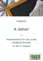 Vorschau - Arbeitsblätter - Getting to know each other - a letter - Deckblatt