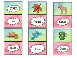 Vorschau - Stationenlernen - Lesespiel/Lesedomino „Herbst“ (1./2. Klasse) - Seite 3
