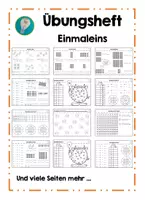 Vorschau - Arbeitsblätter - Übungsheft - Einmaleins - Deckblatt