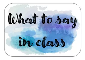 Vorschau - Poster - Classroom phrases verspielt/ klassisch - Seite 2