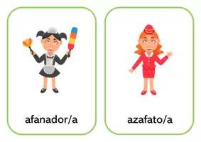 Vorschau - Bildkarten - profesiones flashcards - Berufe - editierbar - Seite 1