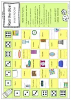 Vorschau - Spiele - Roll the dice! IN MY ROOM (3-fach diff./ bunt+sw/ mit Lsg.) - Seite 2