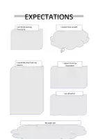 Vorschau - Arbeitsblätter - Expectations for the school year - Deckblatt
