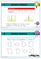 Vorschau - Stationenlernen - Geometrie Kartei Portfolio-Arbeit/Lerntheke Klasse 2 - Seite 1