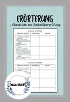 Vorschau - Merkblätter - Checkliste - Schreibkonferenz - Erörterung - Deckblatt