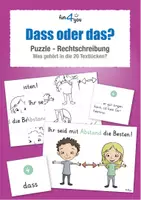 Vorschau - Stationenlernen - Dass oder das - Puzzle - Rechtschreibung - Deckblatt