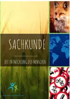 Vorschau - Stundenentwürfe - Die Geschichte des Menschen, Evolution Aufgaben und Lösungen - Deckblatt