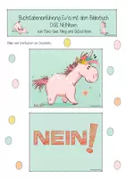 Vorschau - Arbeitsblätter - Buchstabeneinführung Ei wie Einhorn (Das Neinhorn) - Deckblatt