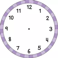 Vorschau - Bildkarten - Uhr zum basteln - 10 verschiedene Farben - Seite 2