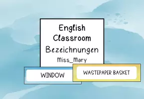 Vorschau - Poster - English Classroom- Bezeichnungen - Deckblatt