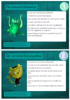 Vorschau - Aufgabenkarten - Abschreibkartei - Halloweenkatzen (2 Schriftversionen) - Seite 1
