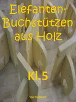 Vorschau - Arbeitsblätter - Elefantenbuchstützen - Deckblatt