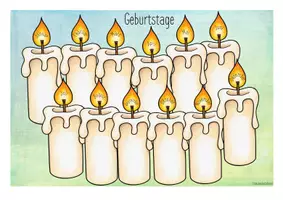 Vorschau - Poster - schlichter und platzsparender Geburtstagskalender - Seite 1