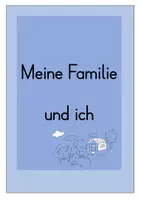 Vorschau - Arbeitsblätter - Meine Familie und ich - Deckblatt