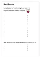 Vorschau - Arbeitsblätter - Meine Familie und ich - Seite 3