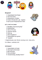Vorschau - Arbeitsblätter - Begrüßungsplakat classroom management - Deckblatt