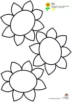 Vorschau - Mal- und Bastelvorlagen - Sonnenblumen Bastelvorlage & Gemeinschaftsbild – Sommer & Herbst Kunstunterricht Grundschule Klasse 1–4 | 3D-Effekt | Kunstprojekt - Seite 3