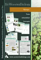 Vorschau - Arbeitsblätter - Ökologie - Umweltfaktor Wasser im Ökosystem See - Deckblatt