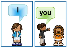Vorschau - Bildkarten - Merkplakate Personal pronouns - Seite 1
