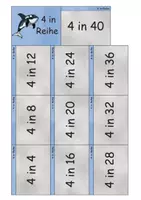 Vorschau - Anderer Materialtyp - 1x1 4er Reihe Karteikarte, + 4 in Reihe, + Umkehraufgaben - Seite 3