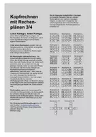 Vorschau - Arbeitsblätter - Kopfrechnen mit Rechenplänen (3./4. Klasse) - Seite 1