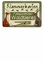 Vorschau - Fördermaterial/Inklusion - Klammerkarten Fußspuren der Waldtiere - Wildtiere Fußabdrücke - Seite 2