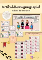 Vorschau - Spiele - Artikel-Bewegungsspiel (Im Land der Wortarten) - Deckblatt