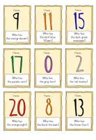 Vorschau - Spiele - I have... Who has...? Numbers 0-20 & colours - Seite 3