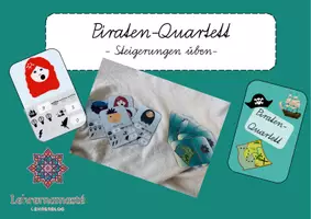 Vorschau - Stationenlernen - Piraten Quartett - Seite 1