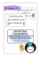 Vorschau - Poster - Satz der Woche des Tages - Deckblatt
