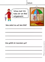 Vorschau - Stundenentwürfe - Kunstidee Grundschule Herbst „Regenschirm“, Kunst Grundschule, Paket - Seite 2