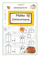 Vorschau - Arbeitsblätter - Mathe Klasse 1- Zahlenzerlegung - Deckblatt