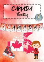 Vorschau - Mal- und Bastelvorlagen - Canada - Bunting / Wimpelkette - Deckblatt