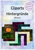 Vorschau - selbst erstellte Cliparts/Grafiken - Hintergründe Blasen - Deckblatt