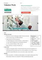 Vorschau - Arbeitsblätter - Volunteer Work / Freiwilligenarbeit (Analysing advertisements) im Englischunterricht - Deckblatt