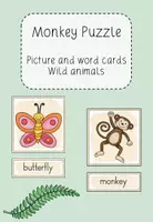 Vorschau - Unterrichtsreihen - Picture and Word Cards Wild Animals (Monkey Puzzle) - Deckblatt