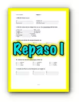 Vorschau - Arbeitsblätter - 🇪🇸 Repaso I: Anfängergrammatik Spanisch - Deckblatt