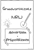Vorschau - Arbeitsblätter - Grundwortschatz NRW - Knickdiktat Adverbien und Präpositionen - Seite 1